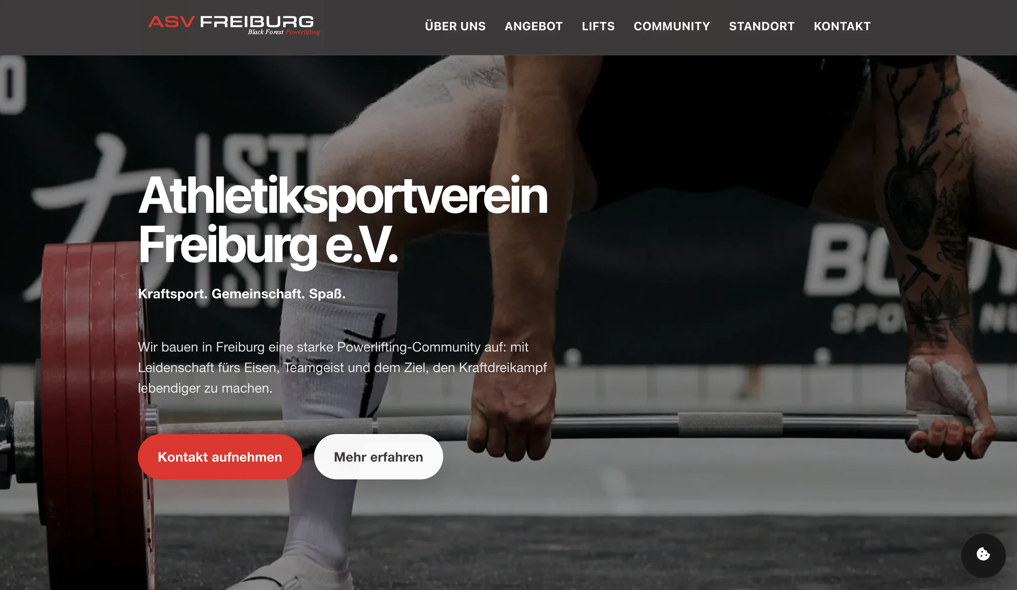 Startseite des ASV Freiburg