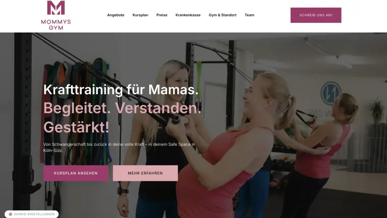 Startseite von MOMMYS GYM