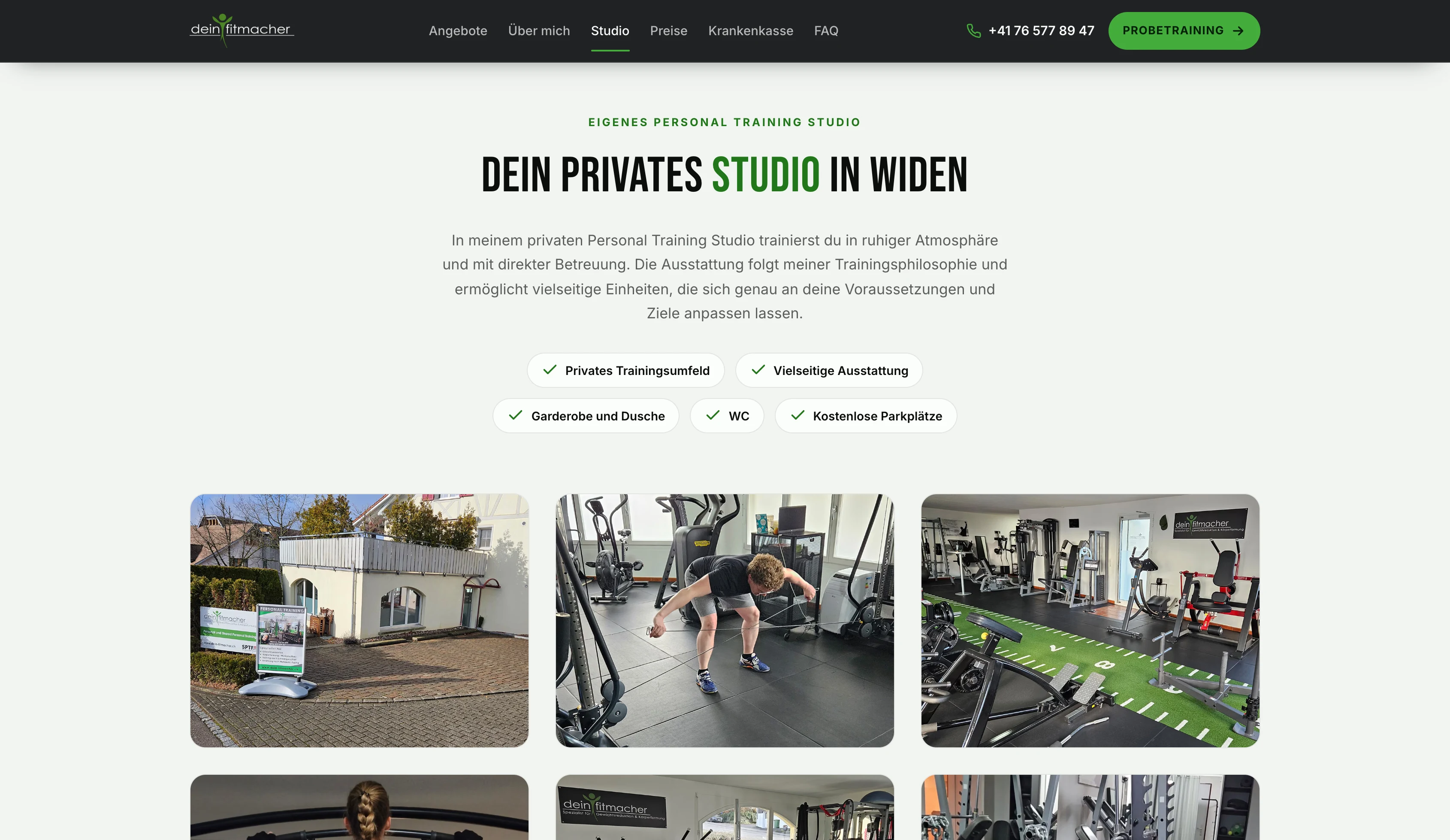 Privates Personal-Training-Studio von dein-fitmacher