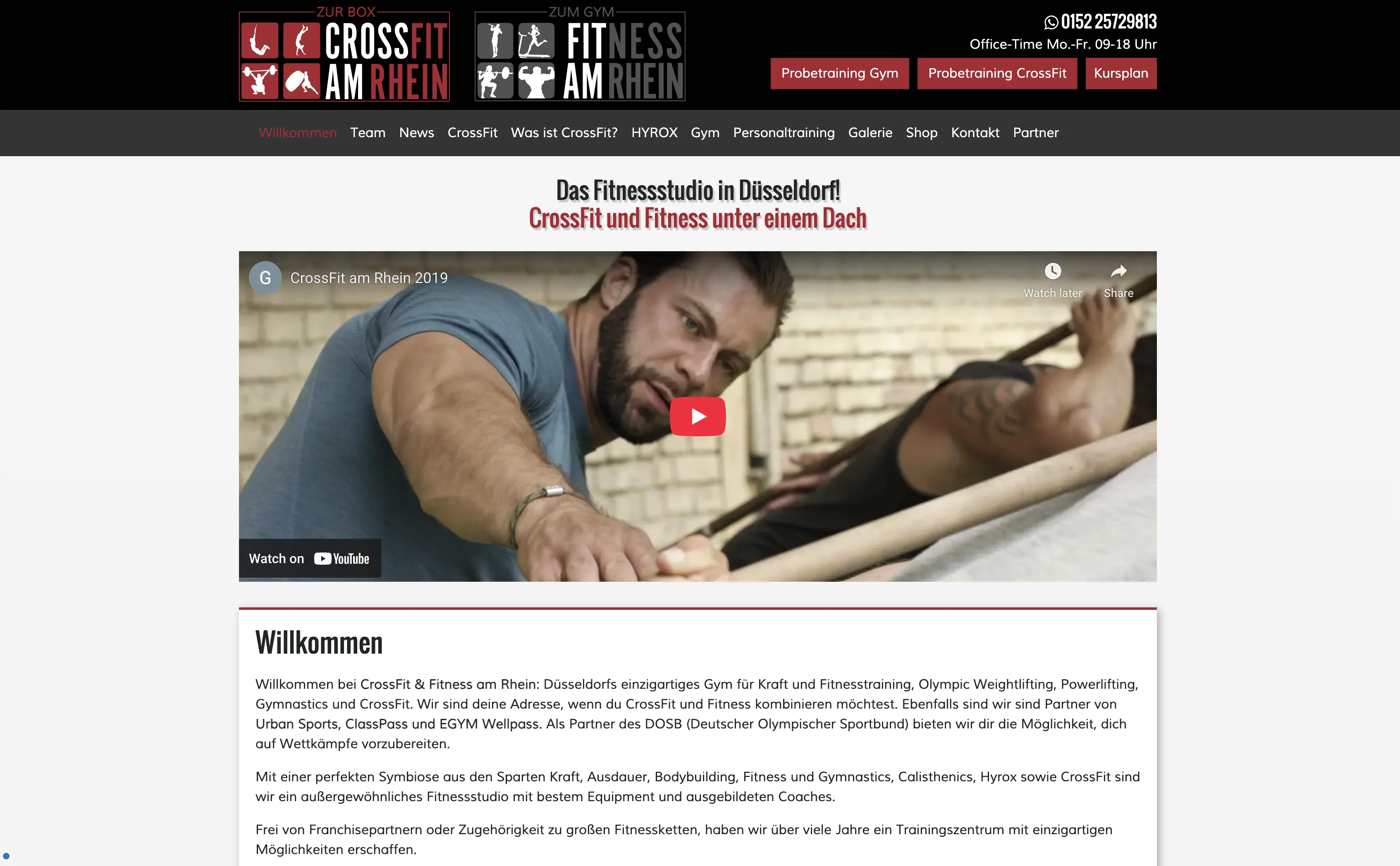 Vorheriger Website-Auftritt vor dem Rebrand von ELEVATE Düsseldorf