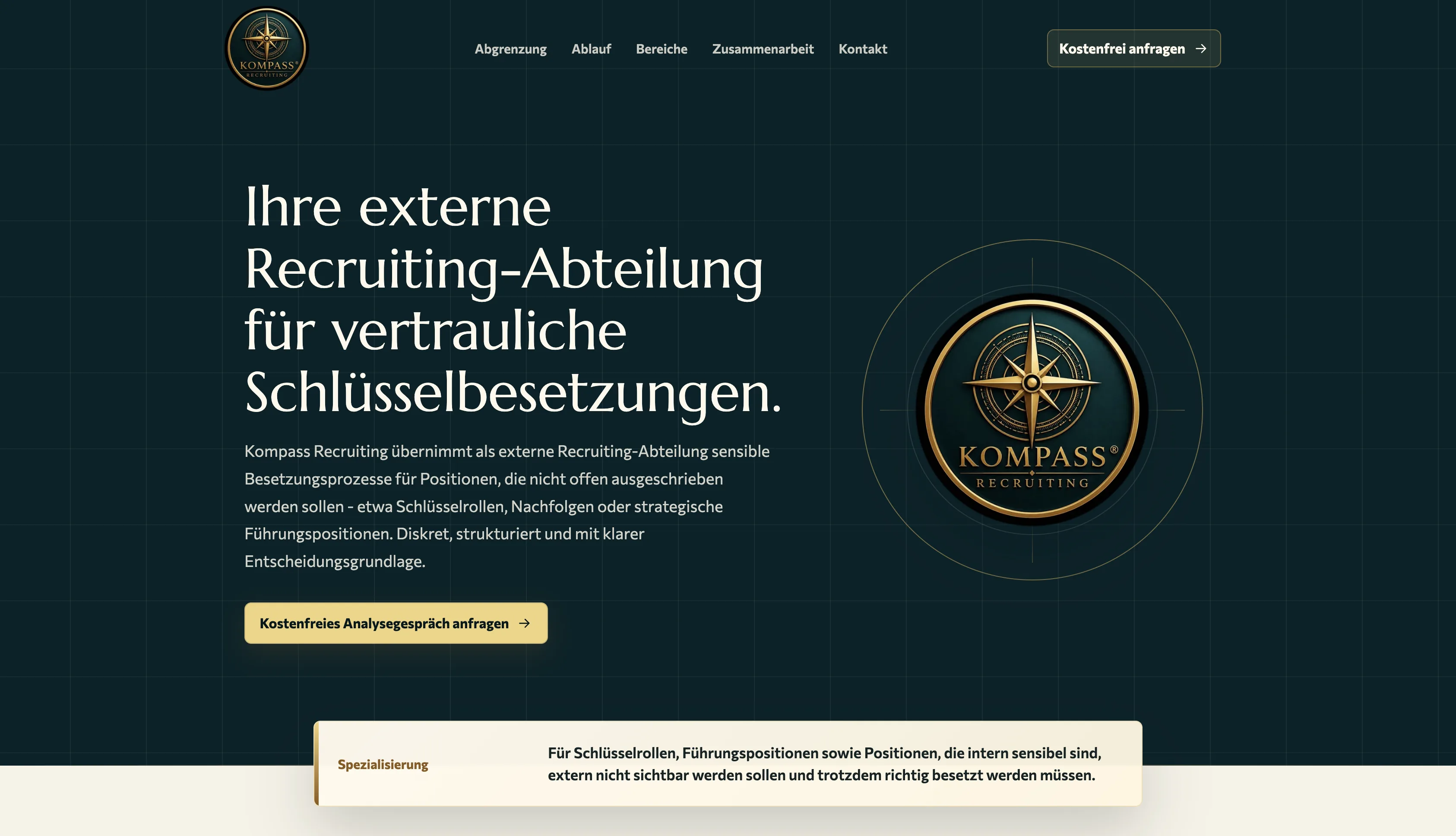 Startseite von Kompass Recruiting