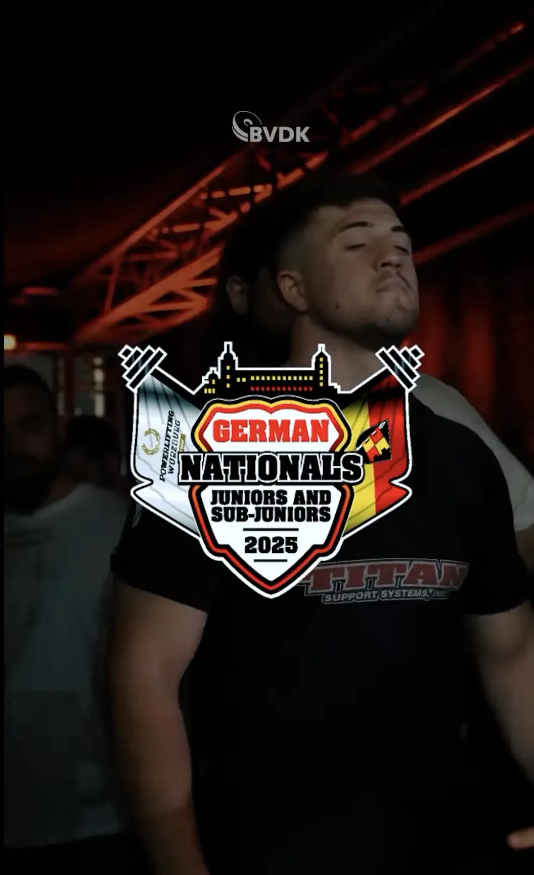 Logo-Anwendung auf Bekleidung für Powerlifting Würzburg